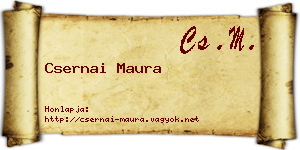 Csernai Maura névjegykártya